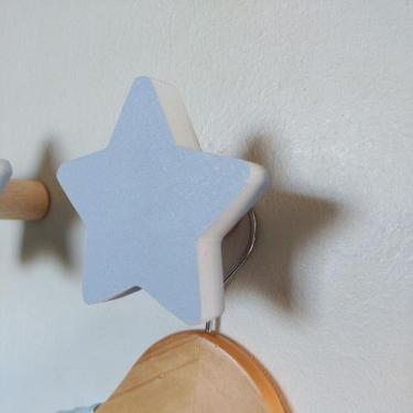 Imagem de 4 Ganchos de parede pendurador Colorido MDF Estrela - Souvenir Decor, 