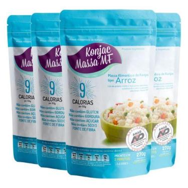 Imagem de Arroz Massa Shirataki 9 Calorias 4 X 270g Konjac