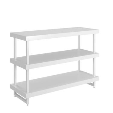 Imagem de Balcão Para Loja Em MDF 3 Níveis Tubo Quadrado 135 x 95 x 50 cm - Coma