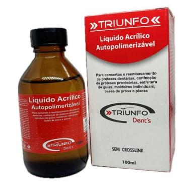 Imagem de Acrílico Auto Líquido 100ml Resina Consertos Reparos Triunfo