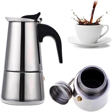 Imagem de Cafeteira Italiana Inox Premium Para 6 Xícaras, Capacidade De 300ML, Desenvolvida Em Aço Inox, Design Moderno E Sofisticado, Cabo De Baquelite BELA JOY