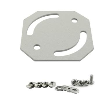 Imagem de PZRT 1 conjunto 4040 suporte de canto plano 45 graus 90 graus conector cruzado suporte de canto com parafusos para perfil de alumínio 45-90 graus de direção cruzada