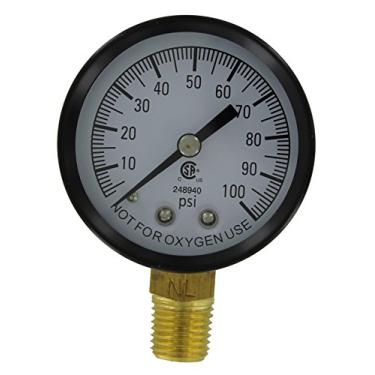 Imagem de Medidor de pressão SIMMONS MFG 1305 100PSI 6,35 mm
