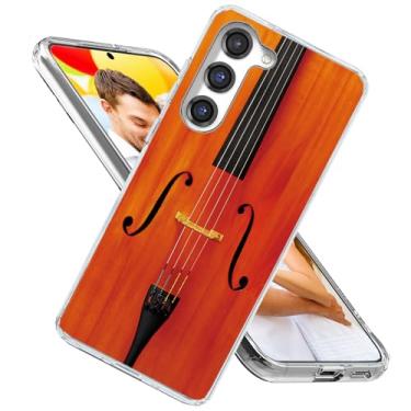 Imagem de ARTIOSIT Capa para Galaxy S23, capa para Samsung S23 para meninas, mulheres, homens, à prova de choque, fina, macia, TPU transparente, capa protetora para celular para Galaxy S23 6.1, instrumento