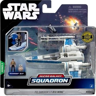 Imagem de Star Wars Micro Galaxy Squadron Series 3 Poe Dameron's T-70 X-Wing Chase 1 of 5000