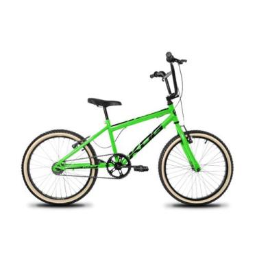 Imagem de Bicicleta Infantil Aro 20 KOG Cross BMX Alumínio Pneu Bege, Verde neon