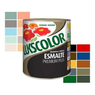 Imagem de Esmalte premium plus alto brilho 900ml - lukscolor, verde folha