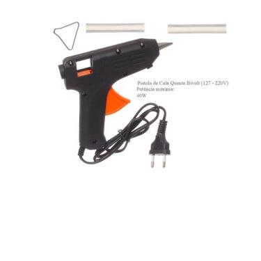 Imagem de Aplicador de Cola Quente Bivolt 40W - Yora