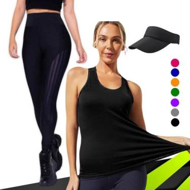 Imagem de CONJUNTO REGATA DRY FIT Tecido furadinho + CALÇA leg LEGGING REDINHA +