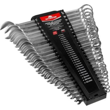 Imagem de Jogo chaves combinadas worker 06-32mm 25 peças