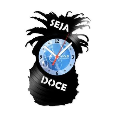Imagem de Relógio De Parede Disco Vinil Diversos - Seja Doce - VDI-322 - Moderna