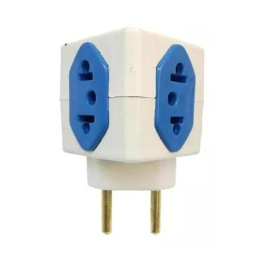 Imagem de Adaptador Tomada Bob Esponja Cubo 4 Tomadas 1 Entrada 20a 110v/220v - 