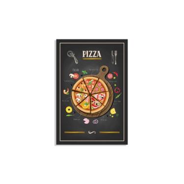 Imagem de Placa Decorativa MDF Pizza 30x40cm - Quartinhos