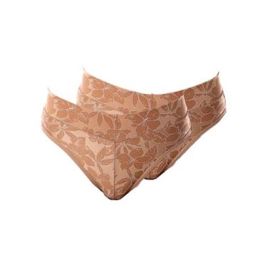 Imagem de Kit com 2 Calcinha Alta Olimpo Demillus 26639, Bege, XG