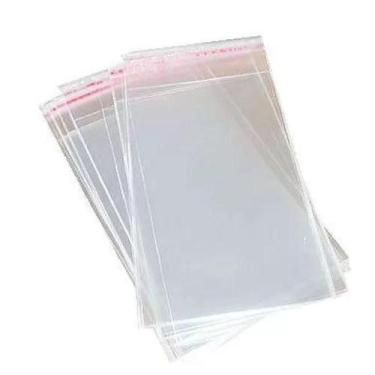 Imagem de Kits 300 Saquinhos Adesivado 10x15cm Transparente Embrulho - Cromus