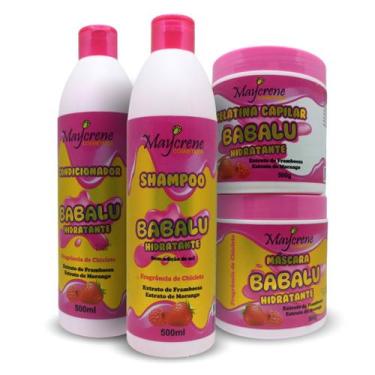 Imagem de Kit Morango e Framboesa Hidratante + Gelatina Modeladora Capilar Maycr