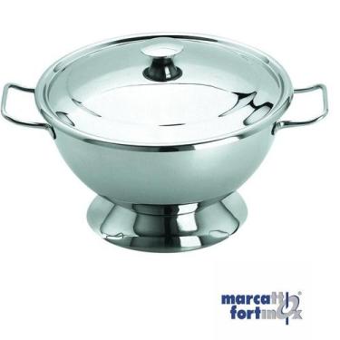 Imagem de Sopeira com Tampa 20cm 2100ML FORT48600 Forttinox - FORTINOX