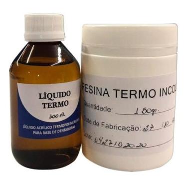 Imagem de Resina Acrílica Termopolimerizavel Incolor 150 Gr + 100 Ml - UDB ODONT
