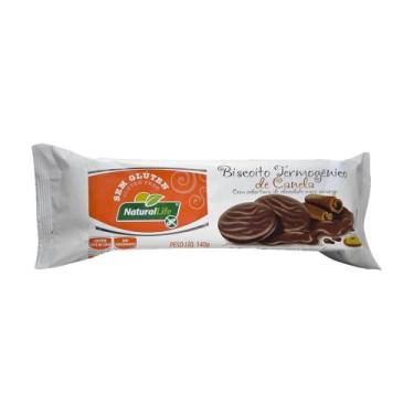 Imagem de BISCOITO TERMOGÊNICO CANELA COBERT. CHOCOLATE S/GLUTEN 140g KODILAR