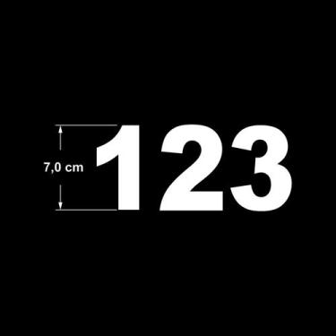 Imagem de Cartela De Adesivos Numerais Para Brincar e/ou Identificar - PRESENTE-