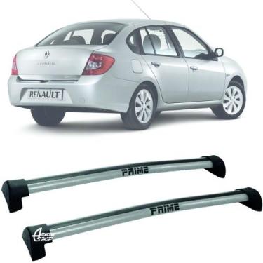 Imagem de Rack Teto Aluminio Prime Renault Symbol 08 a 13 Prata PR038