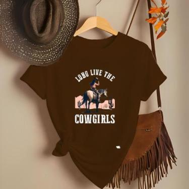 Imagem de Camiseta Feminina Country Look Country T-shirt Roça Agro Rodeio Boiade