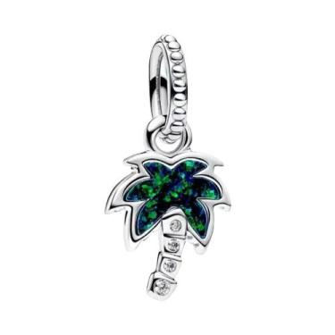 Imagem de Amuletos de Trevo Verde para Pulseira de Prata Esterlina 925 - Acessór