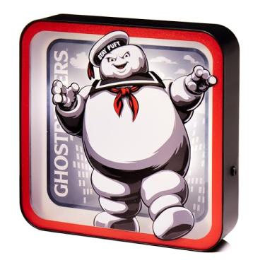 Imagem de Numskull Lâmpada de parede Ghostbusters Stay Puft - Acessório de jogos de iluminação ambiente para quarto, casa, estudo, escritório, trabalho - Mercadoria oficial dos Caça-Fantasmas