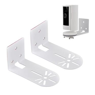 Imagem de StartVision Pacote Com 2 Adesivos De Metal Para Montagem Em Parede, Compatível Com Câmera Interna Ring(1ª Geração/2ª Geração), Instalação Bidirecional, Sem Perfuração, Suporte De Teto Para Câmera Inte