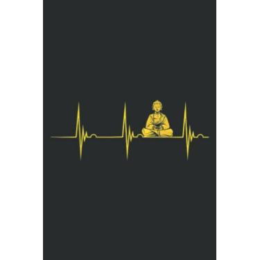 Imagem de Buddha Statue Buddhist Heartbeat Ekg Pulse Zen Yoga Buddhism: Lined Journal & Diary for Writing & Notes for Girls and Women, Memo Diary Subject Notebooks Planner, 6"x9"