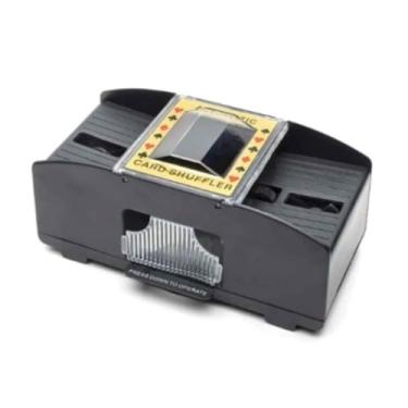 Imagem de Embaralhador Automático De Cartas Misturador Para Uno Baralho Truco Poker Para 2 Baralhos