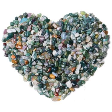 Imagem de QINJIEJIE 400 g de pedra de ágata aquática para planta a granel decorativo areia aquário cascalho pedras vaso enchimento decorações aquário tartaruga decoração de tanque pedras de cristal para peixes