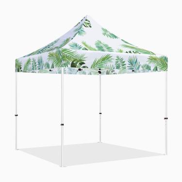 Imagem de Tenda de dossel pop-up de 25 x 25 cm com paredes laterais, série ABLEM8CANOPY ULTRA8 Tenda de sombra instantânea resistente para uso ao ar livre comercial ou evento esportivo, pátio, bagageiro, quintal (selva, sem parede)