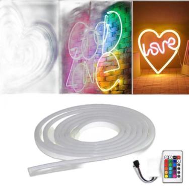 Imagem de Fita Flexível De Led Neon Rgb 16 Cores 5M 12V Com Controle - CBC