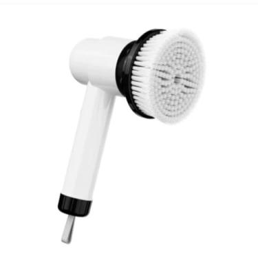 Imagem de Escova Limpeza Elétrica Recarregável 6 Em 1 Com Visor Multiuso Ajustável Cozinha Banheiro Janela Giratória