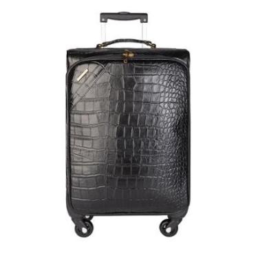 Imagem de Mala de bordo feminina em couro croco Viena-Feminino