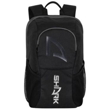 Imagem de Mochila de beach tênis shark tour preta/cinza