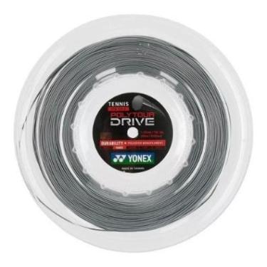 Imagem de Corda de raquete de tênis yonex poly tour drive 125 rolo prata