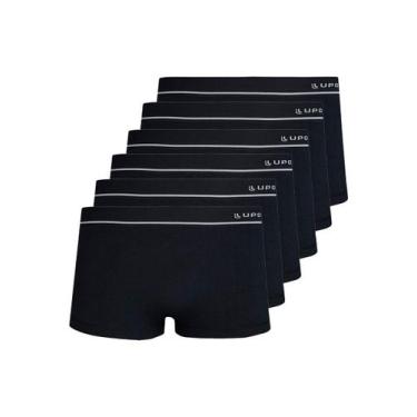 Imagem de Kit com 6 Cuecas Sunga Lupo 676-002, Preto, P