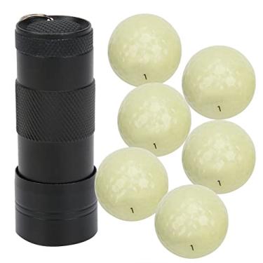 Imagem de Bolas Fluorescentes de Golfe de 6pcs, Ferramenta de Treino de Bola de Treinamento Brilhante para o Golfe para Golfe para Golfe