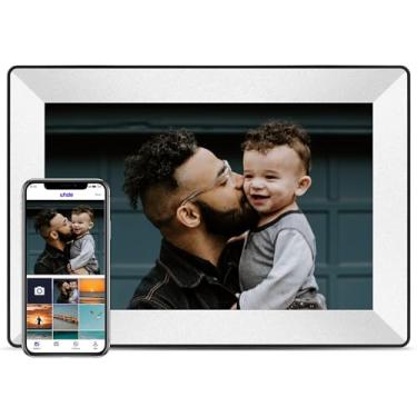 Imagem de Glusine Uhale Moldura digital WiFi 10.7 cm 1280 × 800 IPS HD Color Touch Screen Moldura digital integrada 16 GB de armazenamento gratuito Compartilhe fotos e vídeos através do aplicativo Uhale a