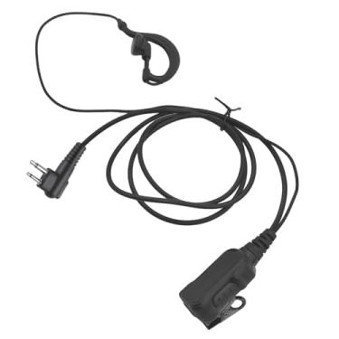 Imagem de HELETUL Fone de ouvido em forma de G de 2 pinos com microfone cls1110 walkie talkie radio fone de ouvido bpr 40 fones de ouvido cabo de vigilância para Motorola CLS 1110 1410 r2 cp 100d 200d 200 100