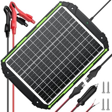Imagem de Sun Energise 25W 12V Solar Powered Battery Charger & Maintainer, Built-in Smart MPPT Charge Controller, Waterproof 25 Watt 12 Volt Solar Panel Trickle Charging Kits for Car Auto Boat RV Marine
