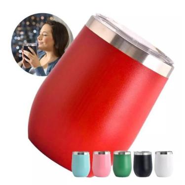 Imagem de Caneca Copo Térmico Café Cerveja 350 Ml Inox Com Tampa - GM HAIR, Amar