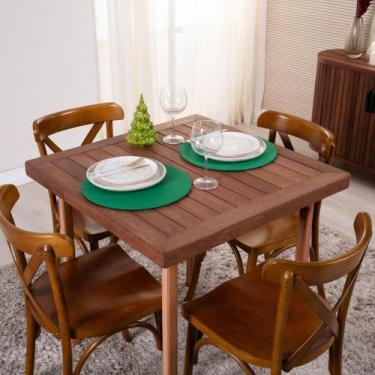 Imagem de Sousplat Capa e Base MDF Basic Liso 35cm diâmetro Tecido Oxford 100% P