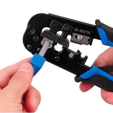 Imagem de Alicate De Crimpar Rj11, Rj12 E Rj45 Com Catraca - Comprei online 