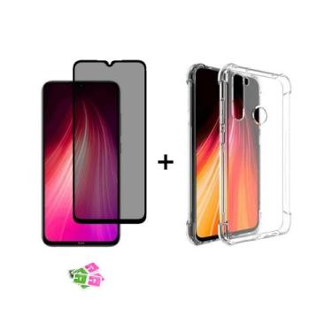 Imagem de Capa Capinha Case TPU Xiaomi Note 8 + Película Privativa Ant Spy 3D Vi