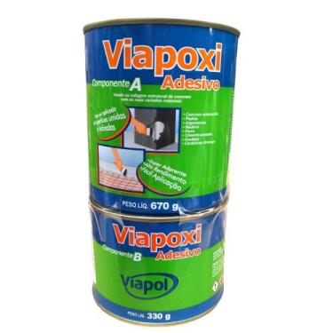 Imagem de Adesivo Estrutural Epoxi Viapoxi 1kg Viapol