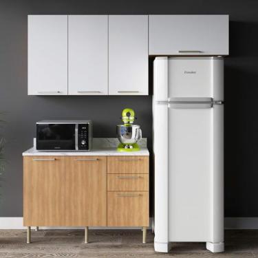 Imagem de Armário de Cozinha Completa Modulada Reta 5 Peças 180cm CZ1102 Dália T