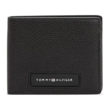 Imagem de Carteira Tommy Hilfiger Monogram Leather Mini Preta-Masculino